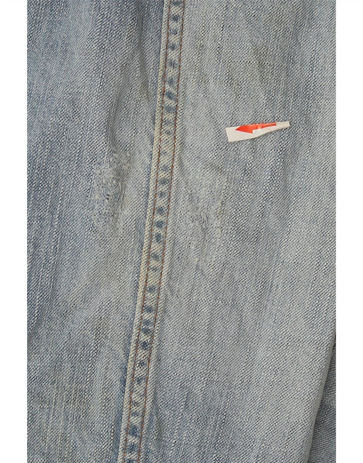 Jaqueta jeans masculina Wrangler UK 44 2XL algodão azul