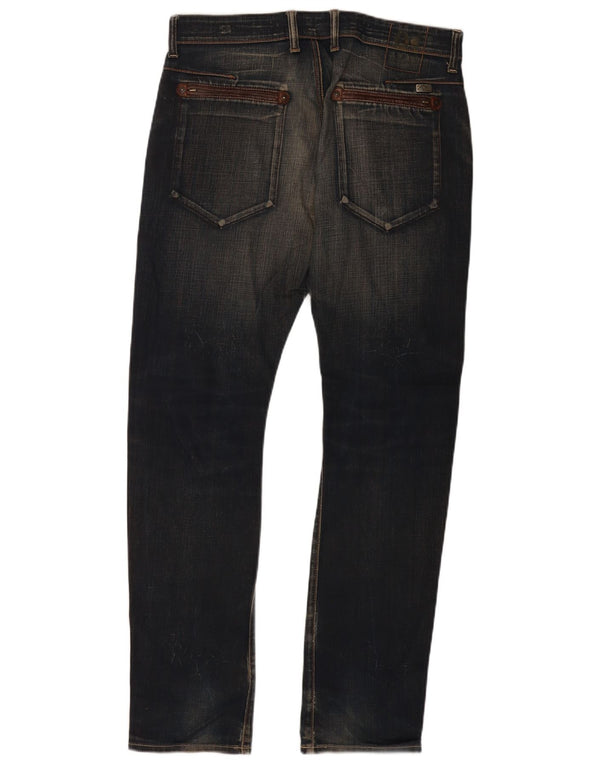Guess Mens Jeans Slim W32 L32 Azul Marinho Algodão