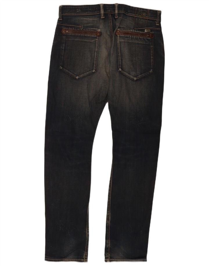 Guess Mens Jeans Slim W32 L32 Azul Marinho Algodão