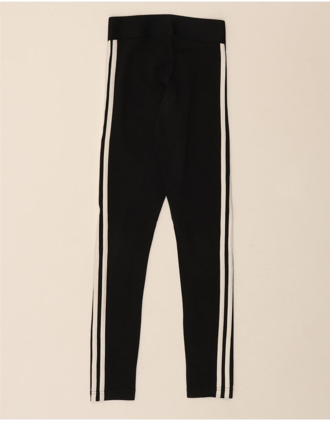 ADIDAS Womens Leggings UK 0/2 2XS Black Cotton Vintage Adidas and Second-Hand Adidas from Messina Hembry 