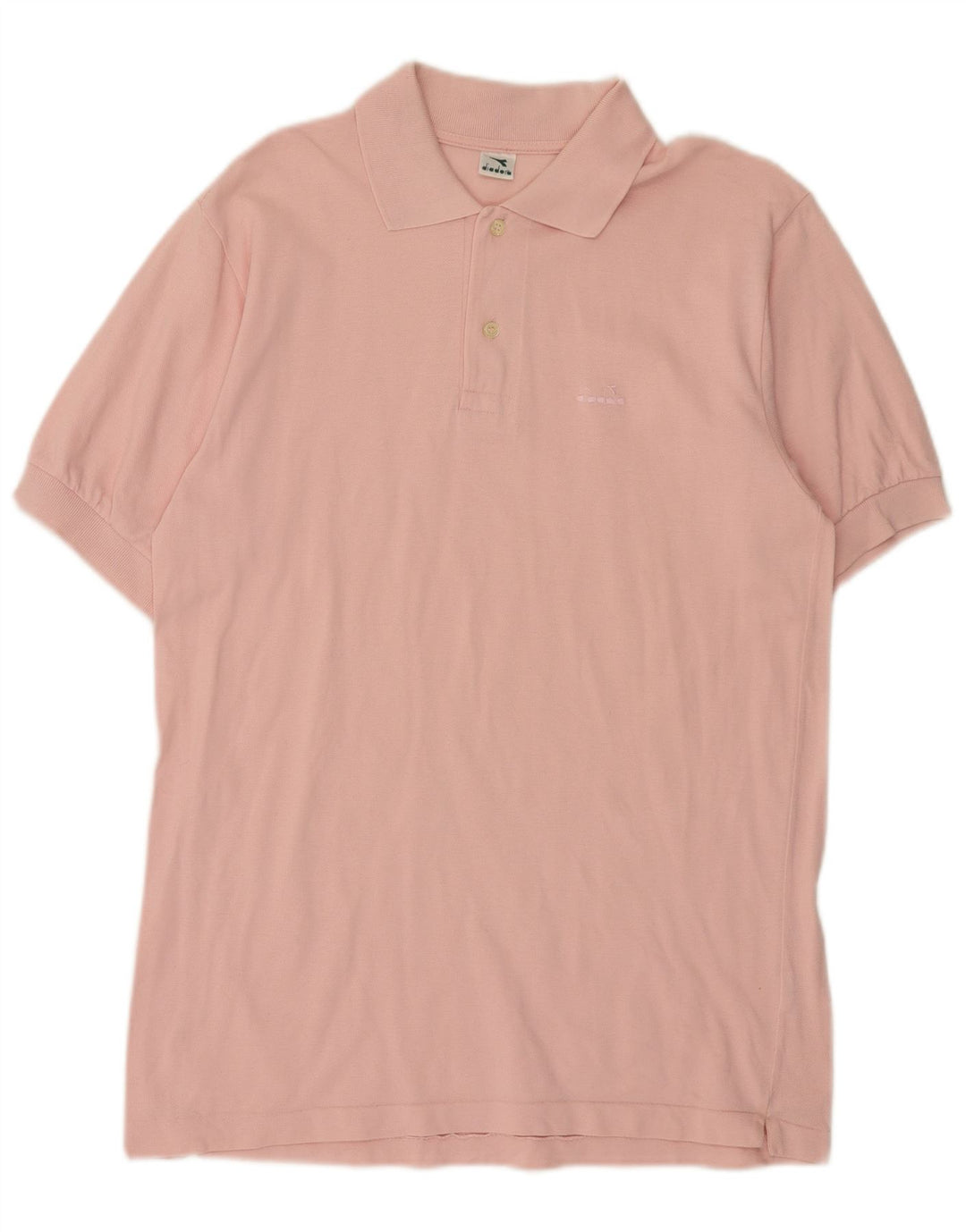 Camisa polo masculina Diadora médio algodão rosa