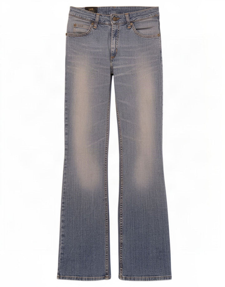Lee Womens Cameron Bootcut Jeans W28 L33 Azul Algodão