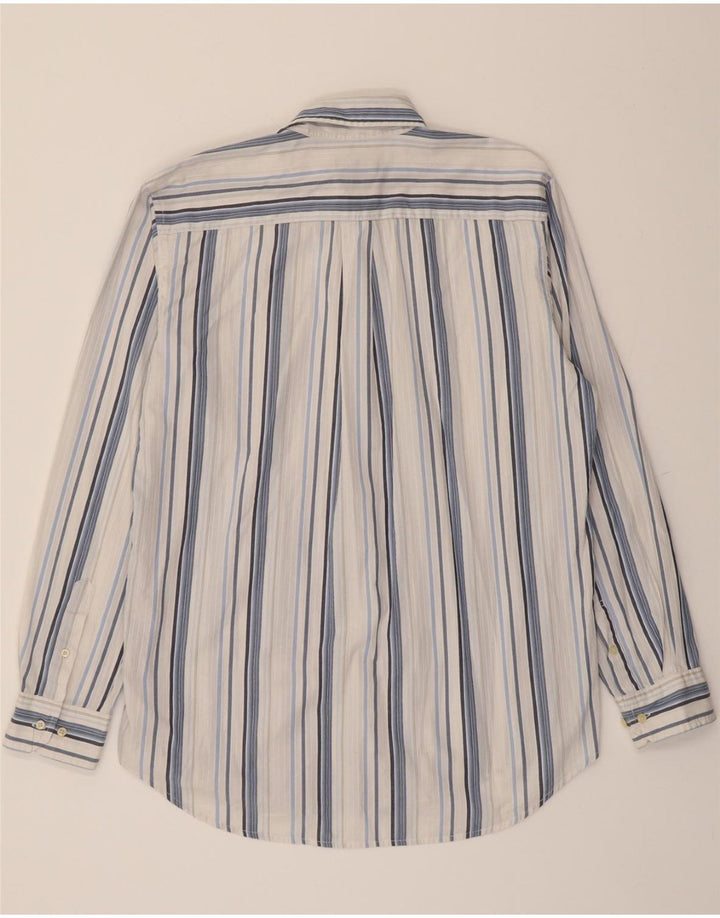 DACK'S Mens Shirt Large Blue Striped Cotton Vintage Dack's and Second-Hand Dack's from Messina Hembry 