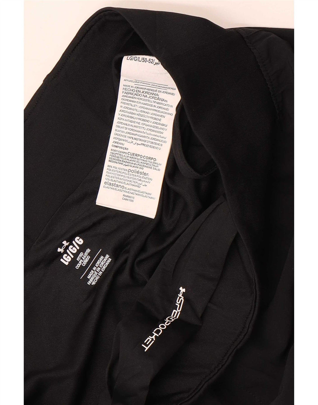 Under Armour Mens Sport Shorts Grande Poliéster Preto