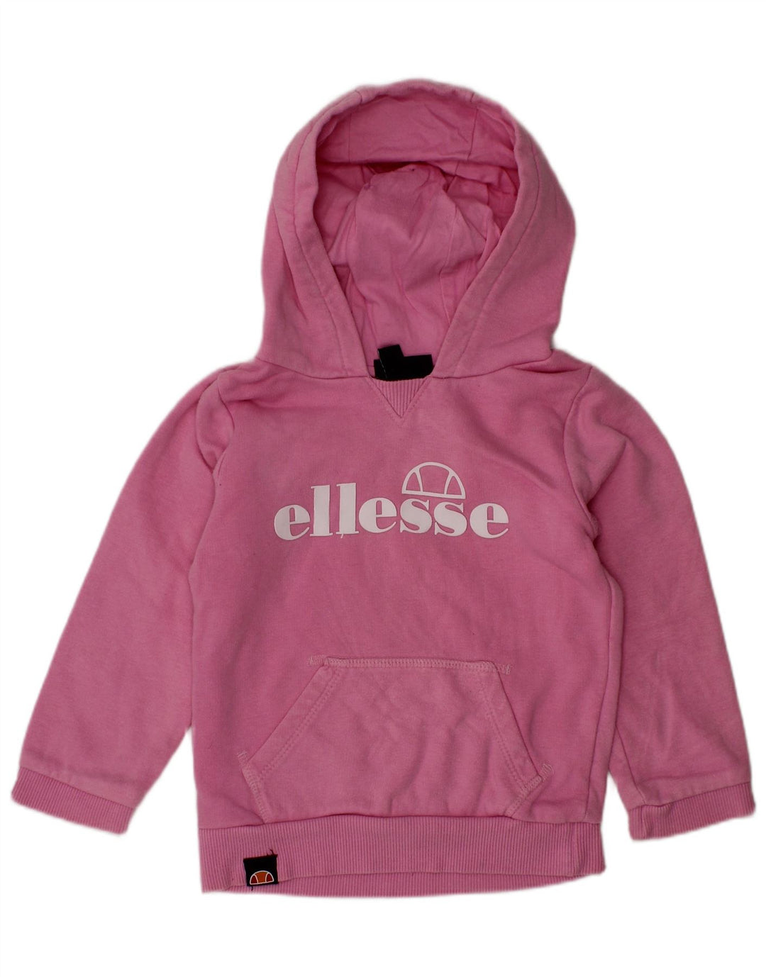 ELLESSE Suéter gráfico com capuz para bebês meninas 18-24 meses algodão rosa