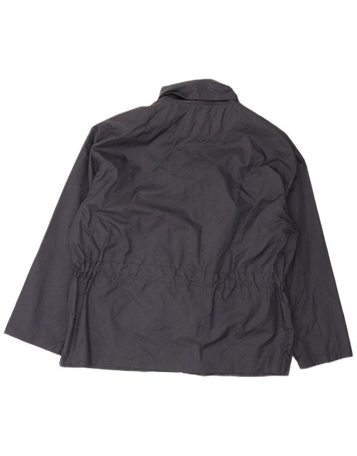 Jaqueta de chuva masculina Spalding UK 42 XL azul marinho nylon