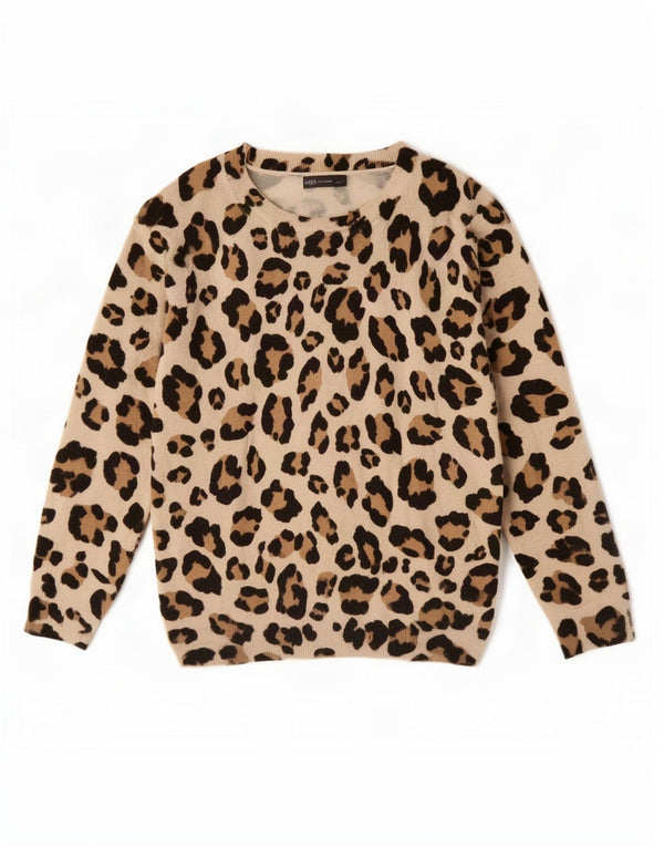 Suéter feminino Marks & Spencer com gola canoa UK 12 médio off white