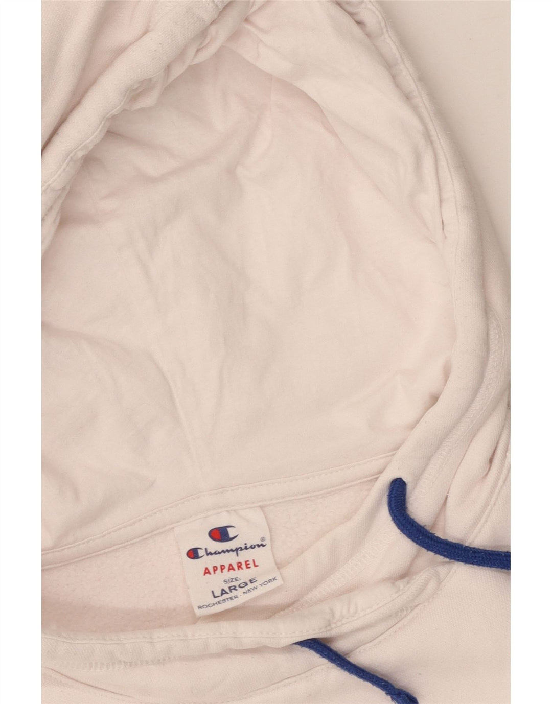 CHAMPION Suéter feminino com capuz gráfico 11-12 anos grande algodão branco