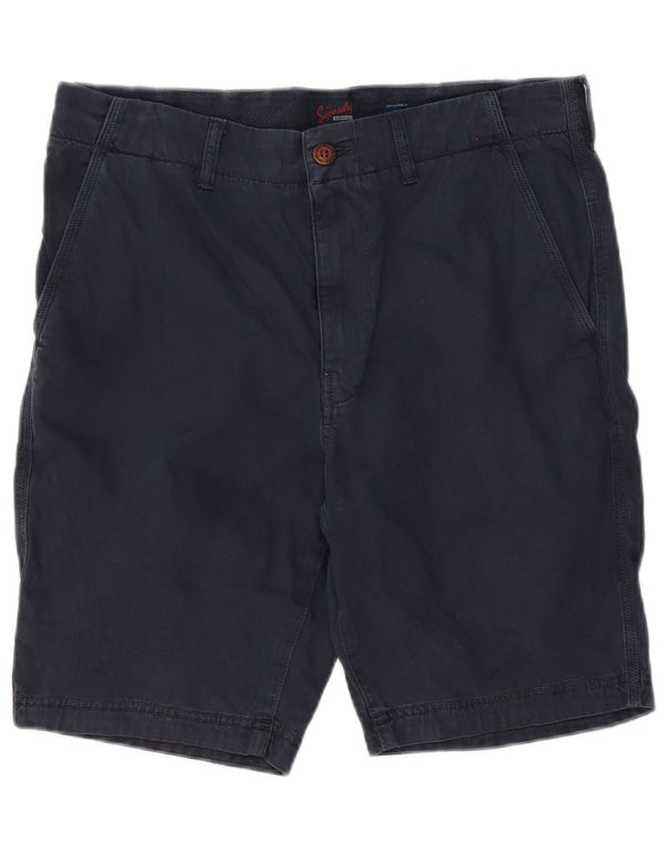 Superdry Mens Chino Shorts W32 Médio Algodão Azul Marinho