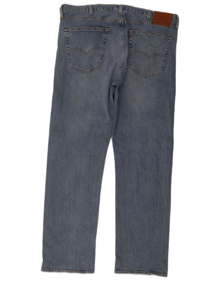 Levi's Masculino 501 Straight Jeans W40 L32 Azul Algodão