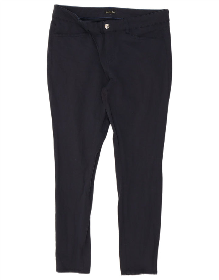 Calça casual feminina MASSIMO DUTTI EU 42 grande W32 L26 azul marinho