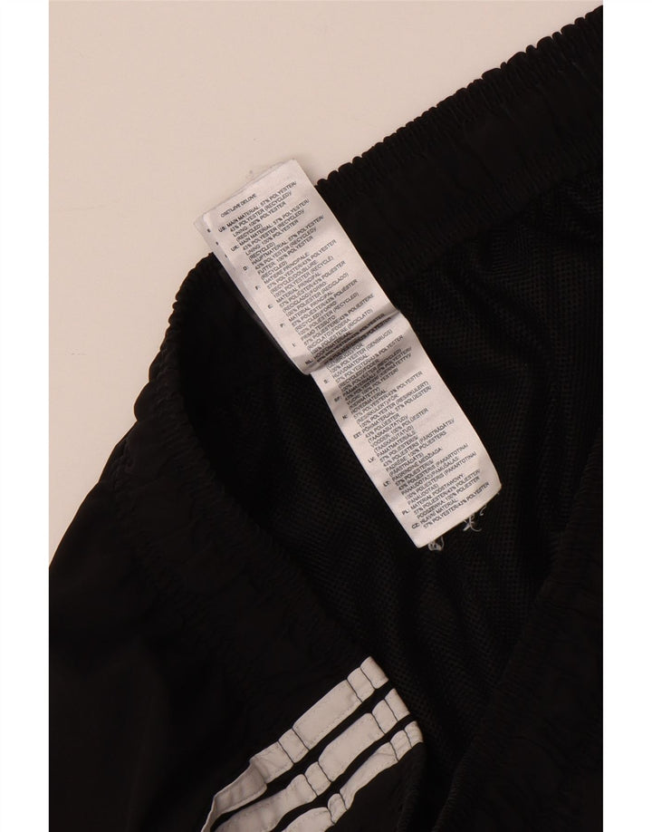 Shorts esportivos masculinos Adidas grande poliéster preto