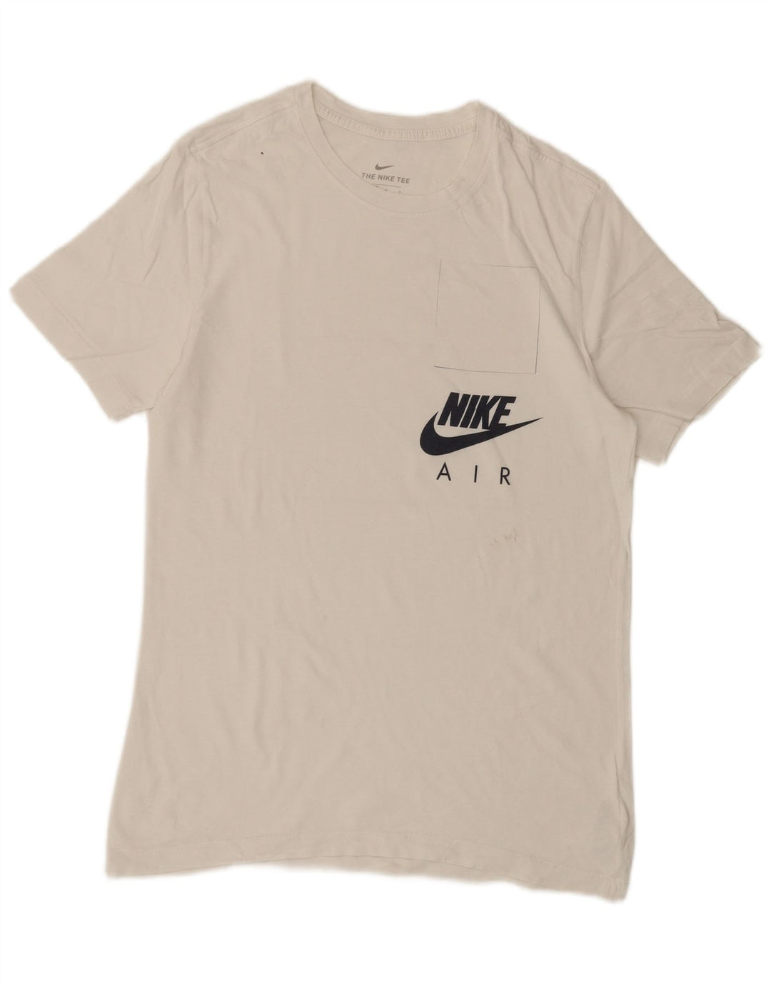 Camiseta masculina Nike Air Graphic Top médio algodão branco