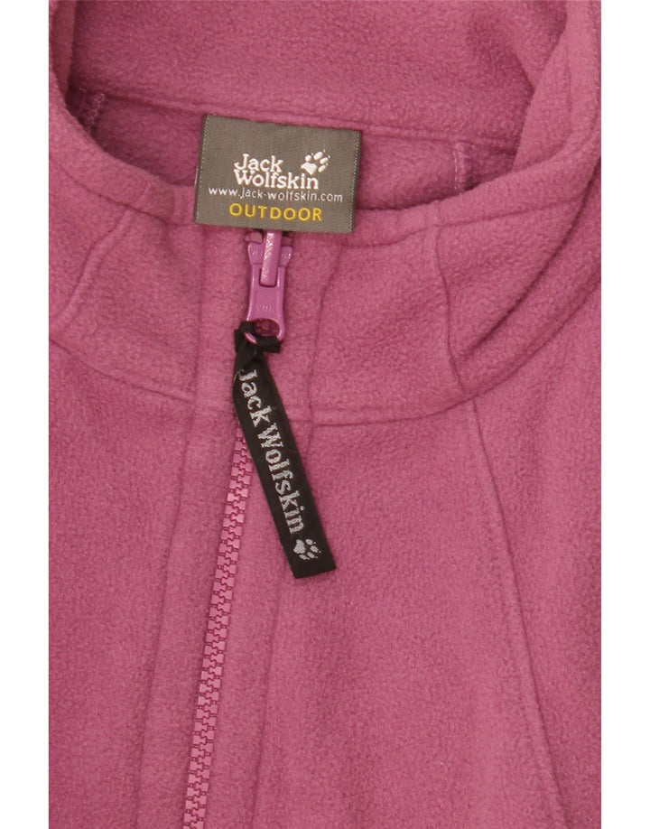 Jaqueta feminina de lã Jack Wolfskin UK 18/20 XL poliéster rosa