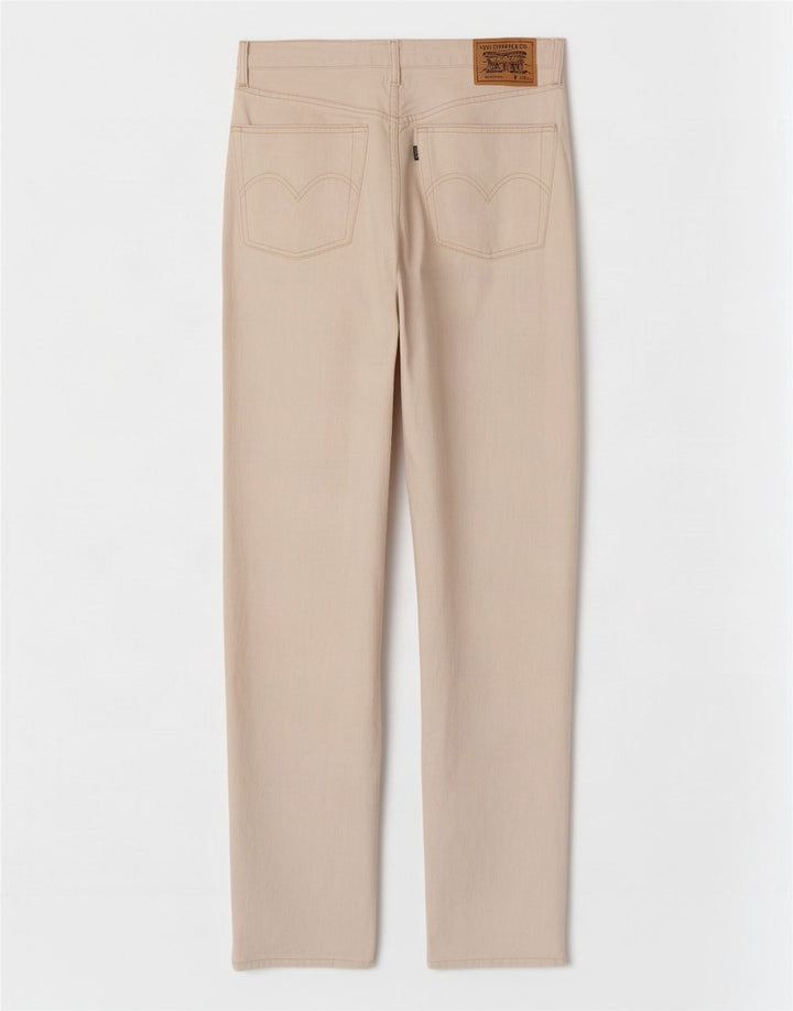 Jeans retos masculinos Levi's W36 L34 algodão bege