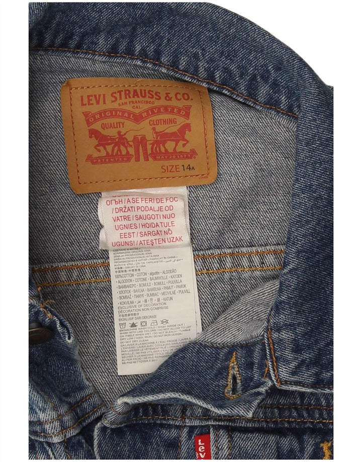 Jaqueta jeans masculina Levi's 13-14 anos algodão azul