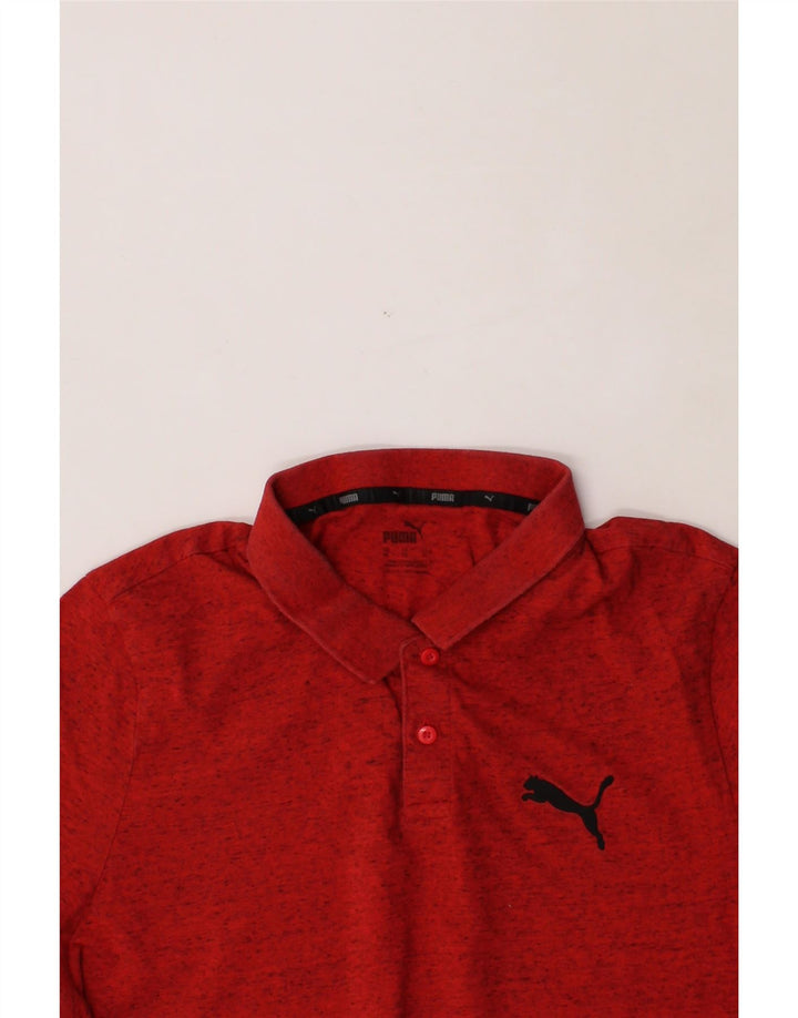 PUMA Mens Polo Shirt XL Red Flecked Vintage Puma and Second-Hand Puma from Messina Hembry 
