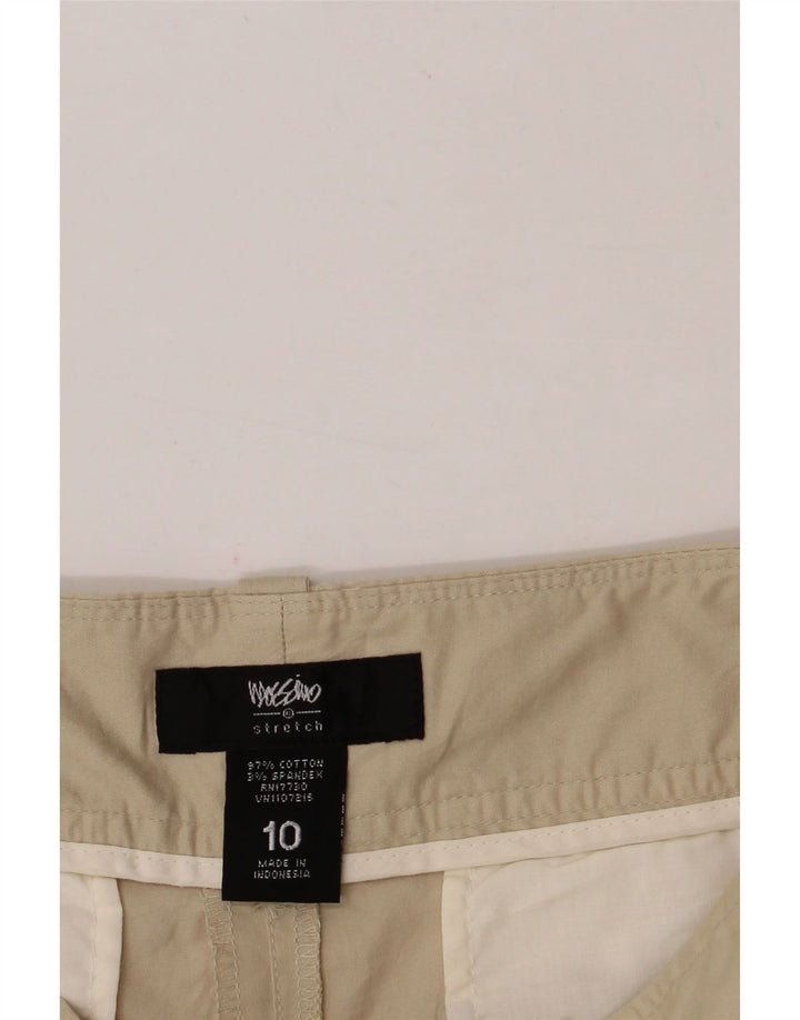 MOSSIMO Womens Stretch Chino Shorts US 10 Large W32 Beige Cotton Vintage Mossimo and Second-Hand Mossimo from Messina Hembry 