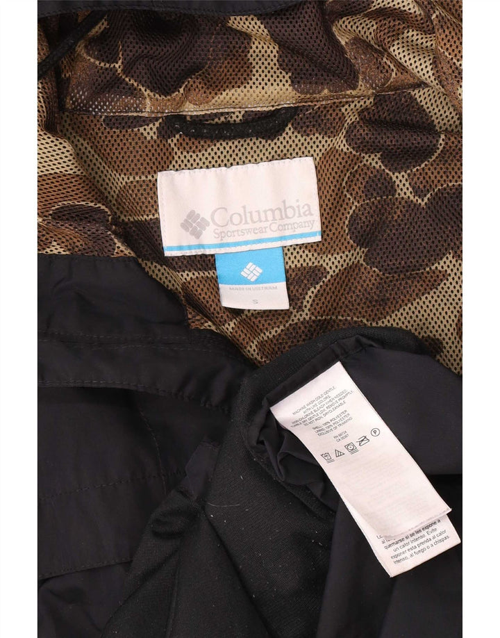 Jaqueta de chuva masculina Columbia com capuz Reino Unido 36 poliéster azul marinho pequeno