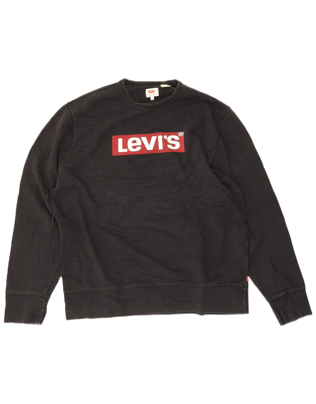 LEVI'S moletom gráfico masculino Jumper XL algodão preto