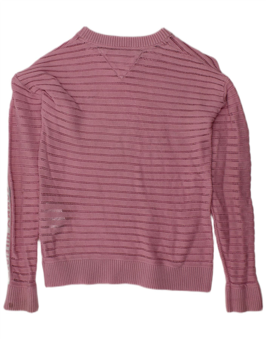 TOMMY HILFIGER Suéter feminino com gola redonda e 7 a 8 anos rosa