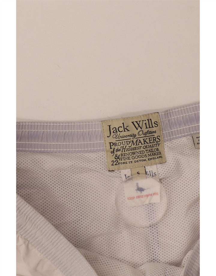 Shorts de natação masculino Jack Wills gráfico pequeno azul algodão