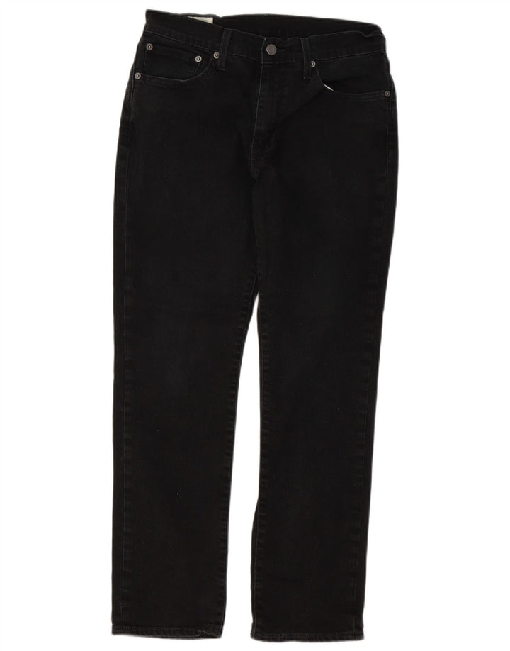 Jeans retos masculinos Levi's W31 L28 algodão preto