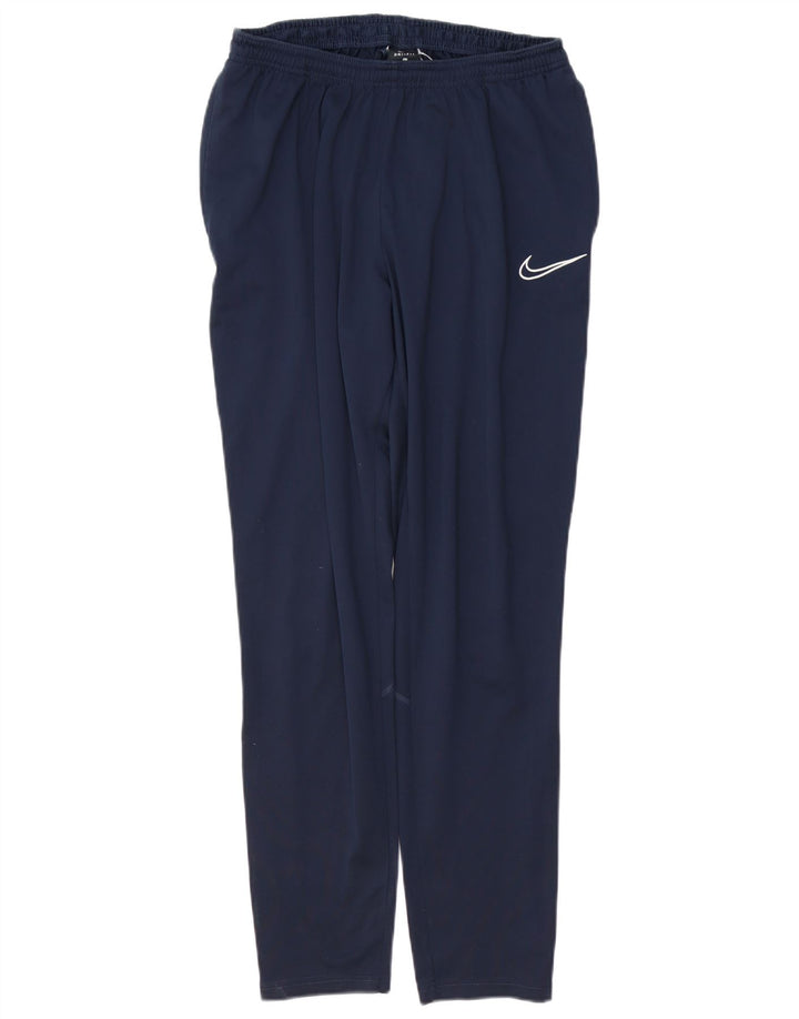 Calça de treino masculina NIKE Dri Fit grande azul marinho Colourblock