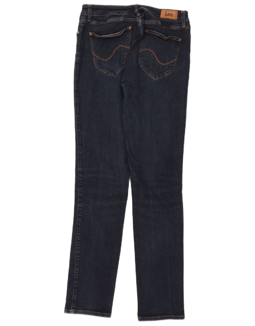 LEE Womens Marion Straight Jeans W30 L33 Azul Algodão