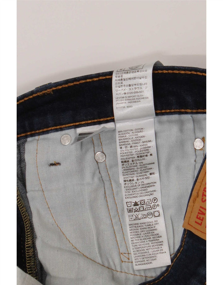 Levi's Masculino 511 Slim Jeans W33 L30 Azul Marinho Algodão