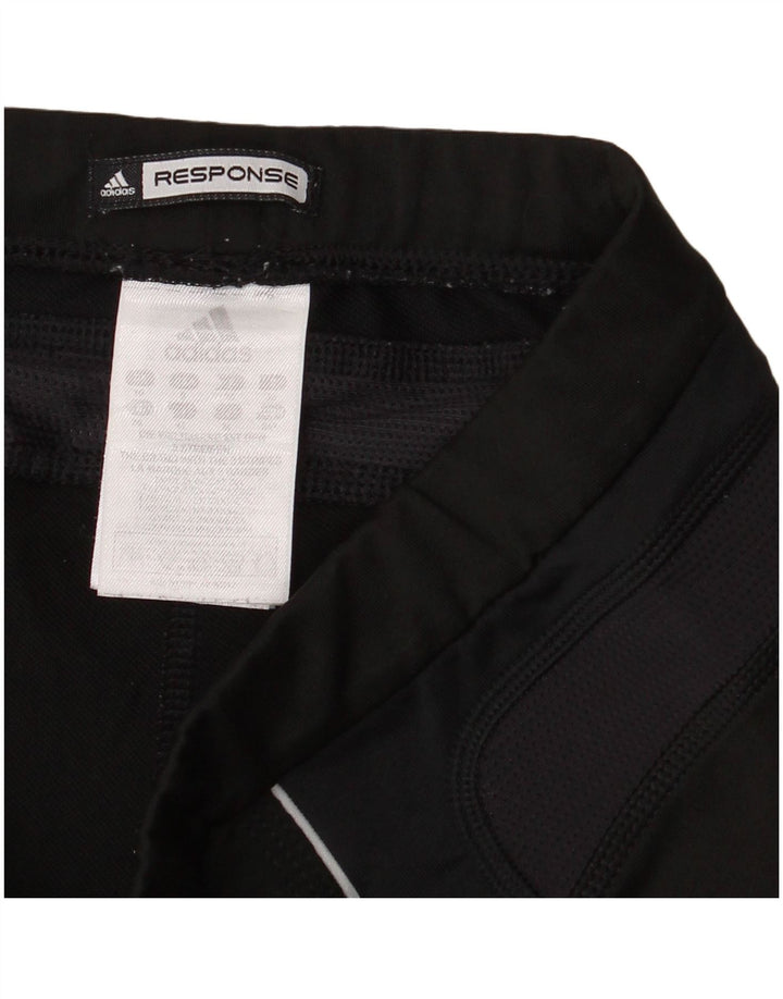 Adidas Womens Capri Leggings UK 10 Pequeno Poliéster Preto