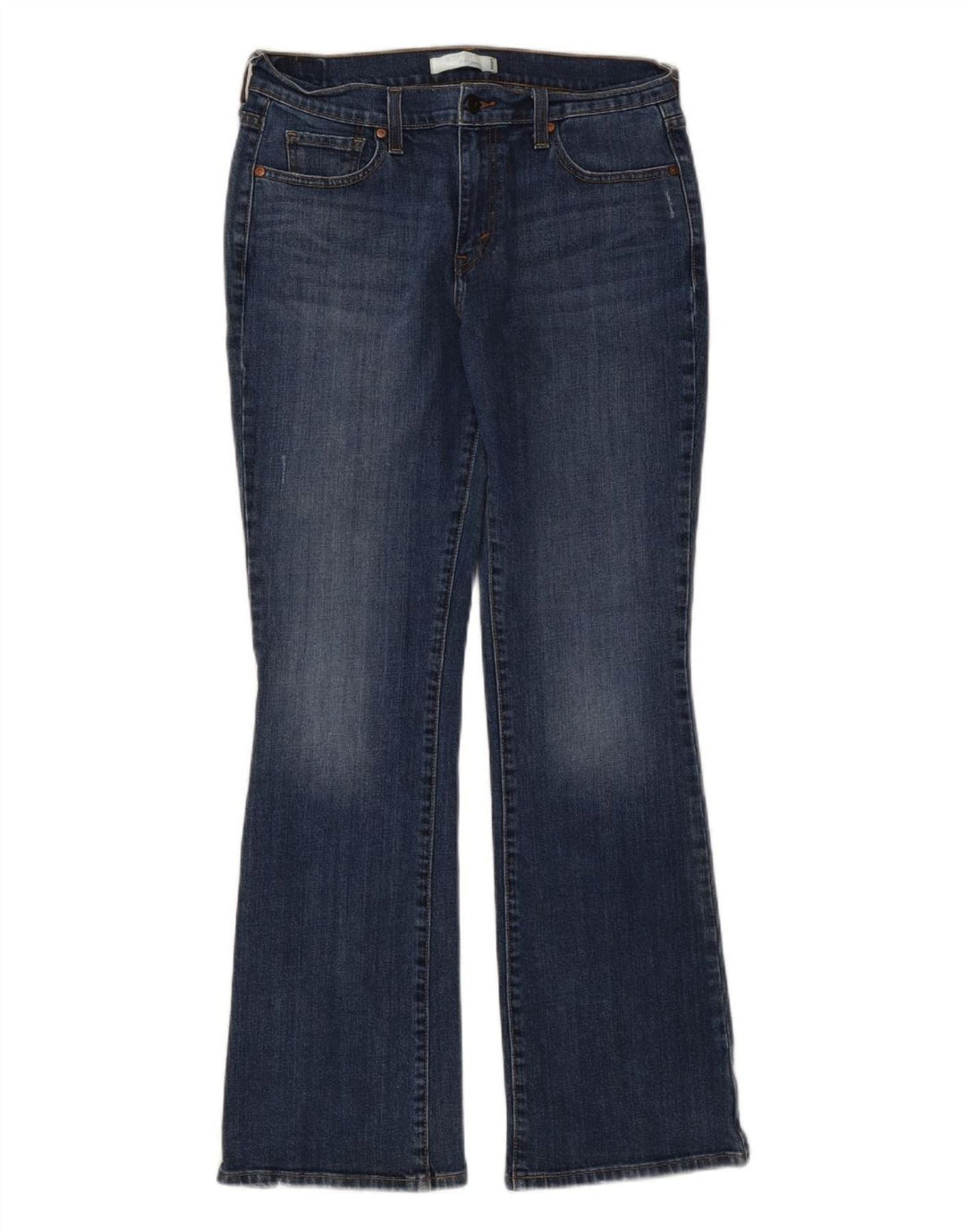 Levi's feminino 515 bootcut jeans US 10 grande W32 L31 algodão azul