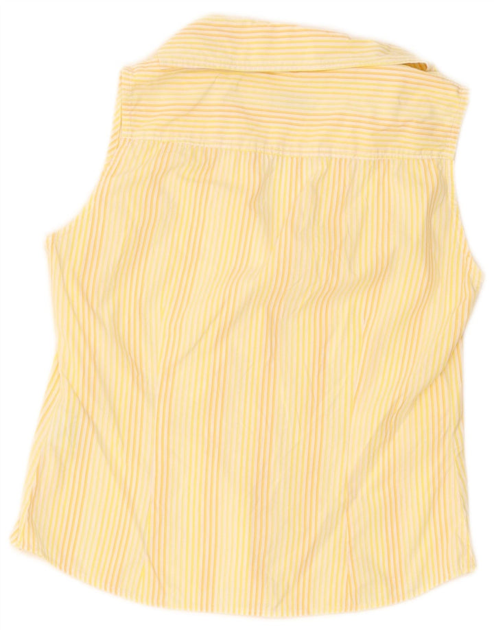 Camisa feminina sem mangas Henry Cottons IT 42 listrada amarela média