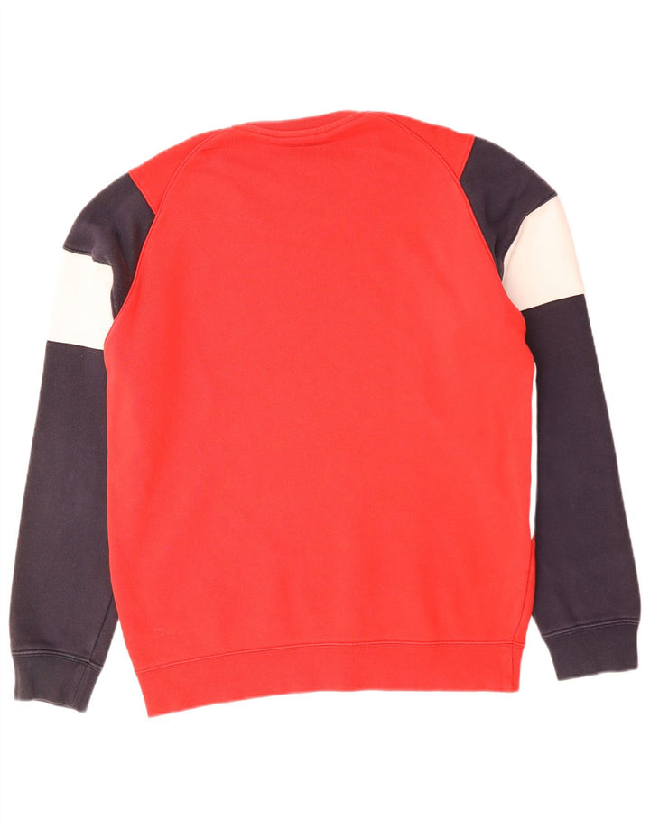 Champion moletom masculino gráfico jumper pequeno algodão colorblock vermelho