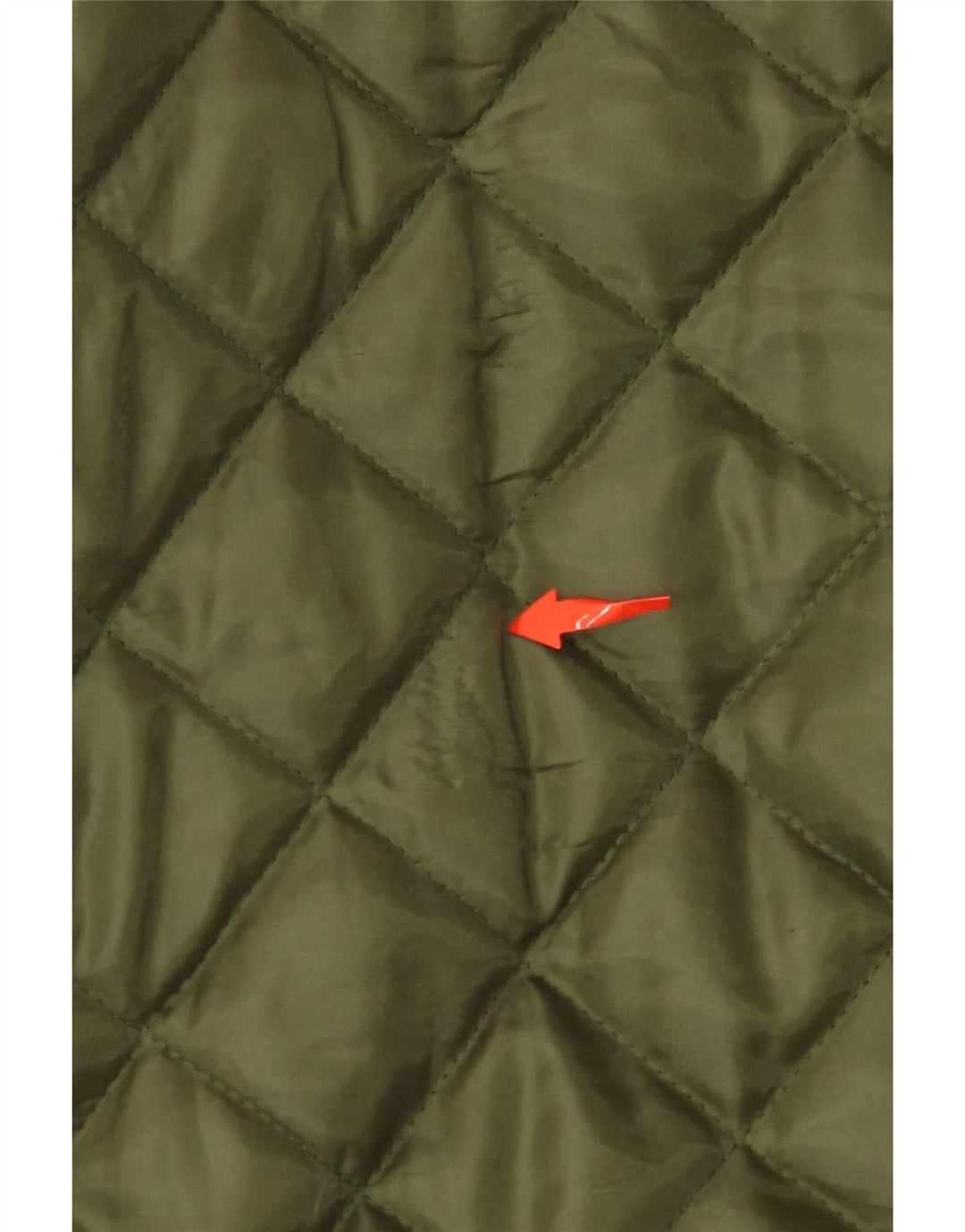 Jaqueta acolchoada masculina VINTAGE UK 42 XL cáqui poliéster