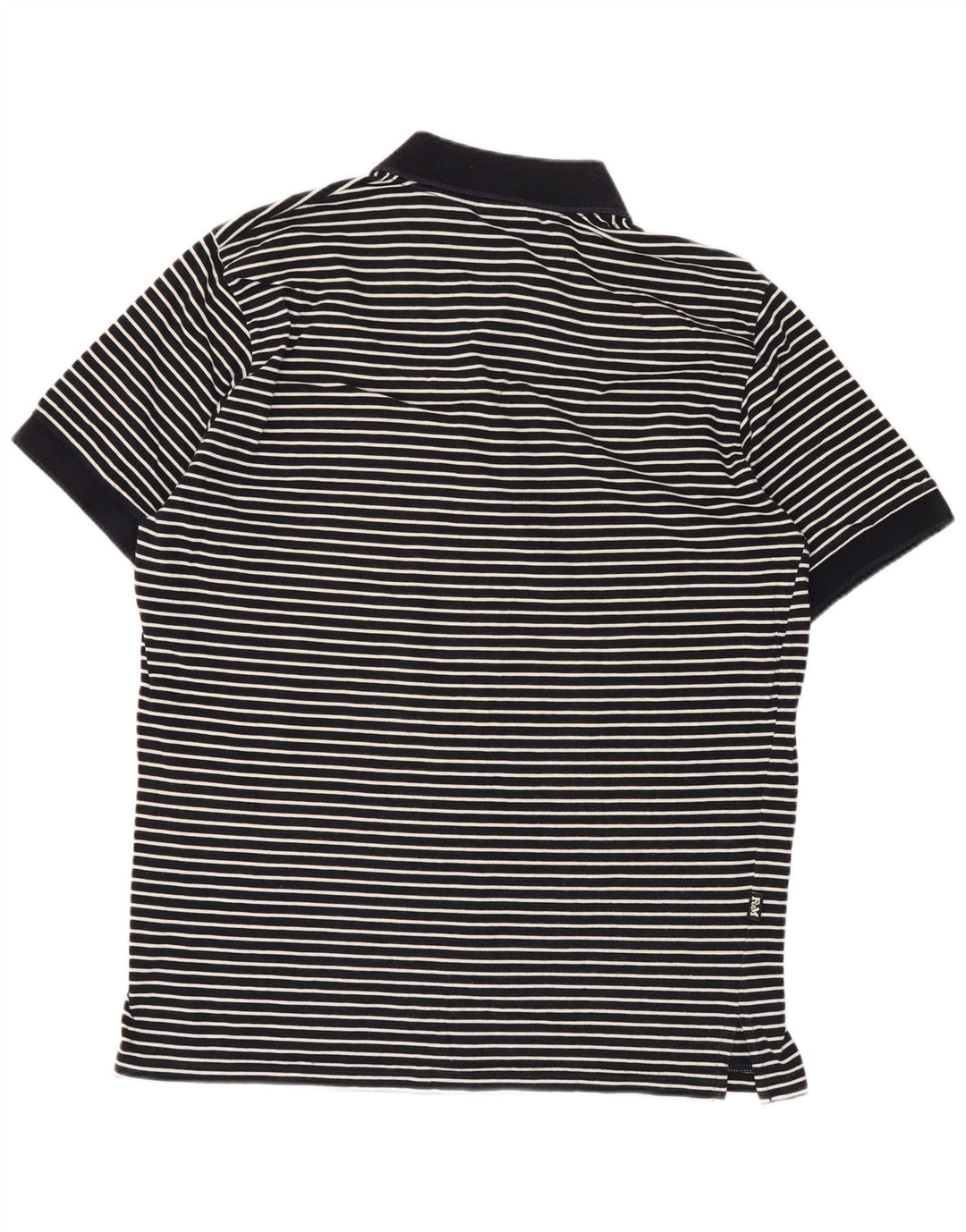 Camisa polo masculina Franklin & Marshall média listrada azul marinho
