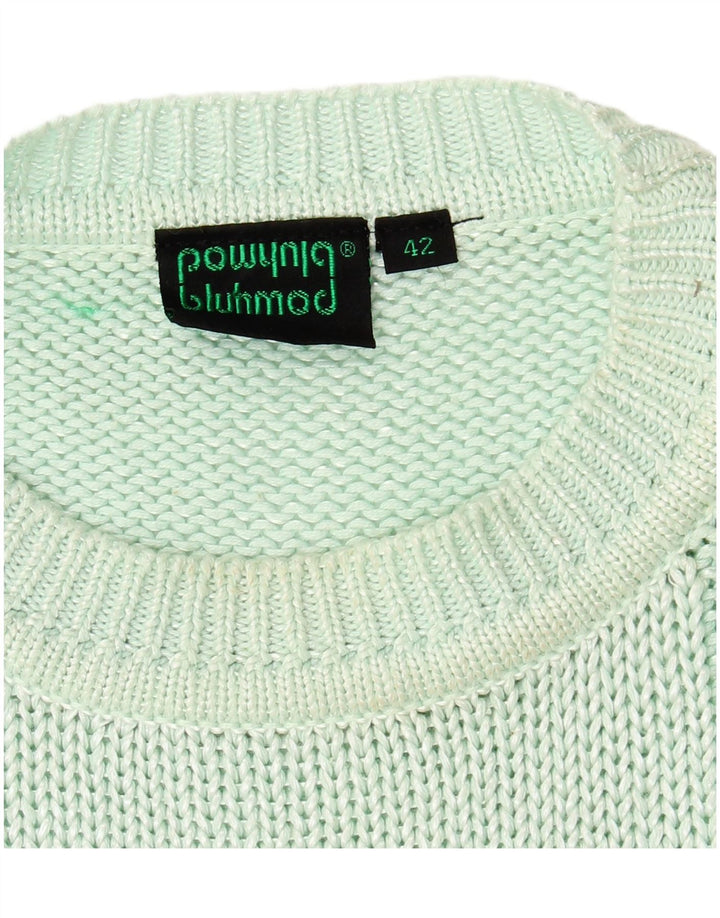 Suéter feminino BLUHMOD com gola redonda EU 42 grande algodão verde