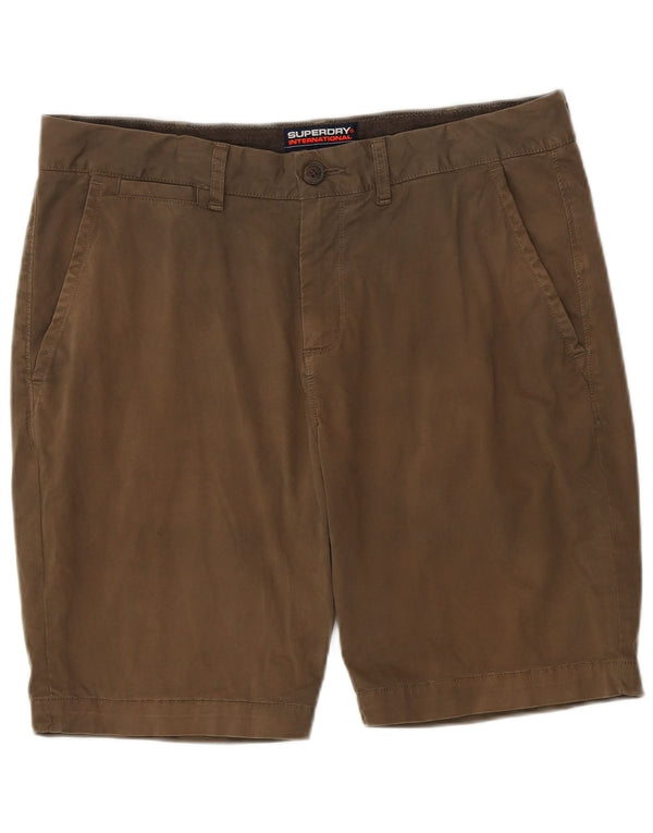Superdry Mens Chino Shorts W36 Grande Algodão Cáqui