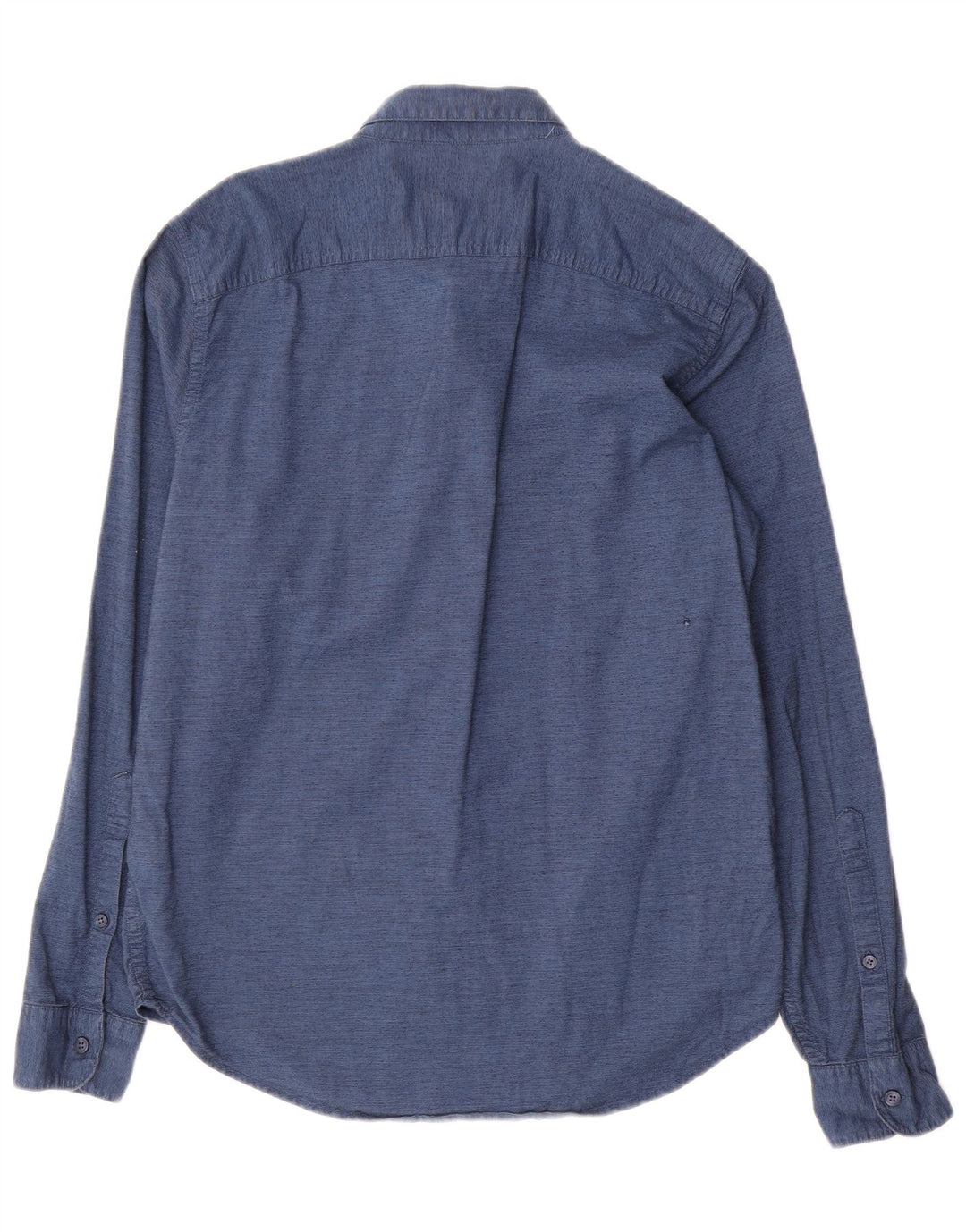 Camisa masculina Slim Fit Hollister de algodão azul marinho médio