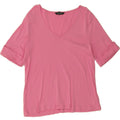 RALPH LAUREN Womens Blouse Top UK 18 XL Pink Cotton Vintage Ralph Lauren and Second-Hand Ralph Lauren from Messina Hembry 