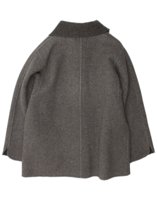 Sobretudo feminino Alta Moda UK 16 grande espinha de peixe cinza