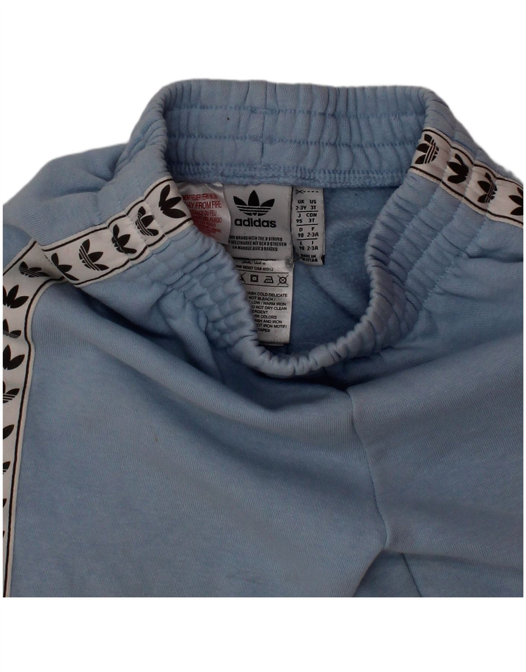 Adidas Meninos Graphic Cargo Calças de treino Joggers 2-3 anos Azul Algodão