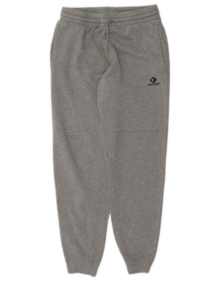 Calça de treino masculina Converse Joggers pequeno algodão cinza