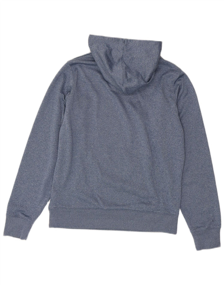 UNDER ARMOUR Mens Cold Gear Graphic Hoodie Jumper Medium Blue Polyester