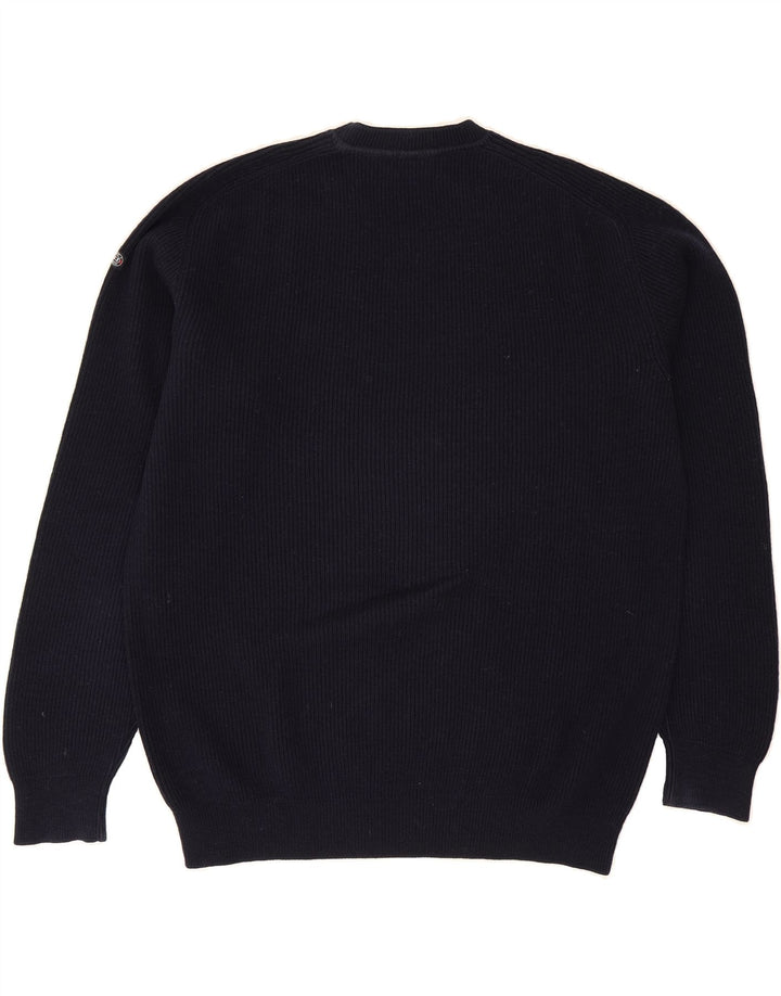 FLY Mens Crew Neck Jumper Sweater IT 54 XL Navy Blue Wool Vintage Fly and Second-Hand Fly from Messina Hembry 