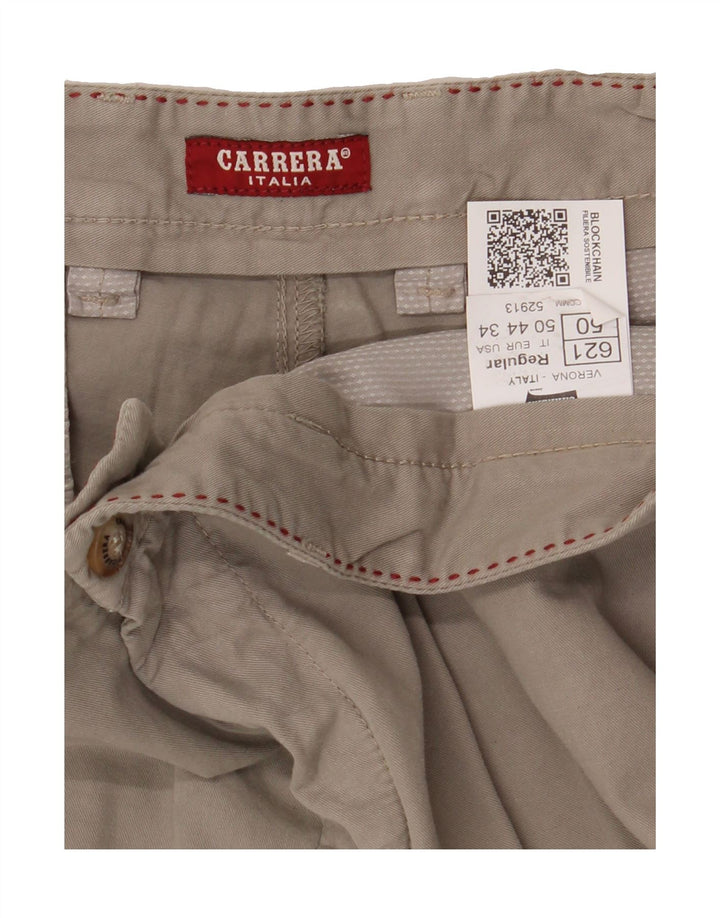 CARRERA Mens Chino Shorts IT 50 Large W34  Beige Cotton Vintage Carrera and Second-Hand Carrera from Messina Hembry 