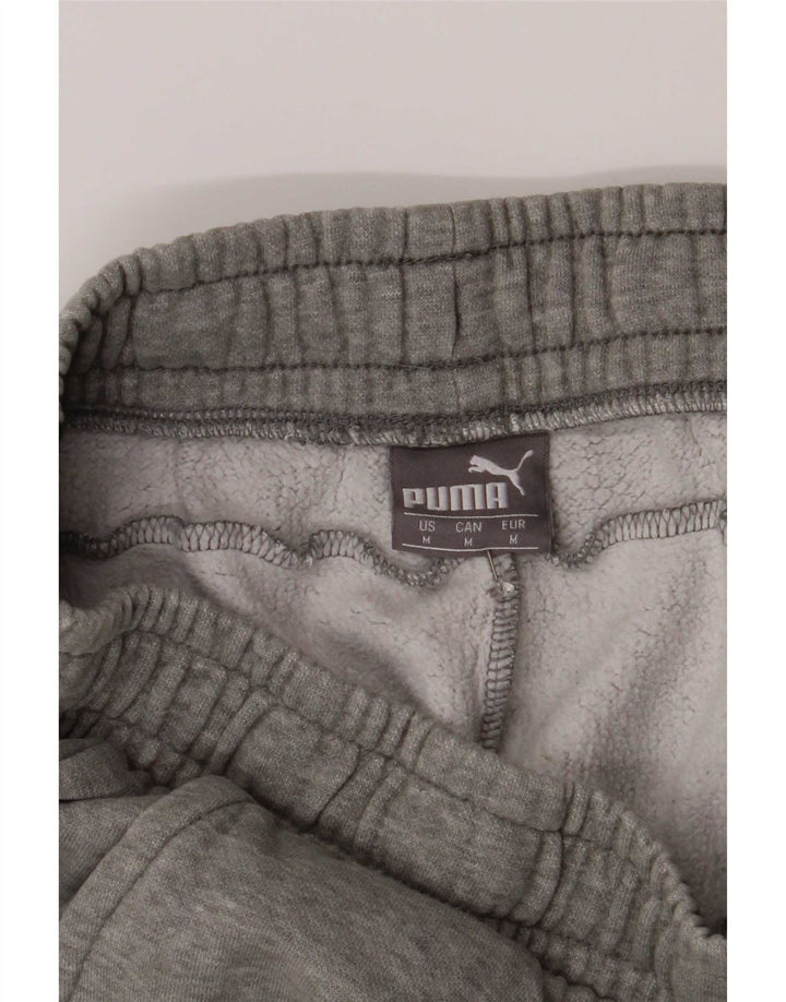Calça de treino feminina Puma Joggers cinza médio algodão