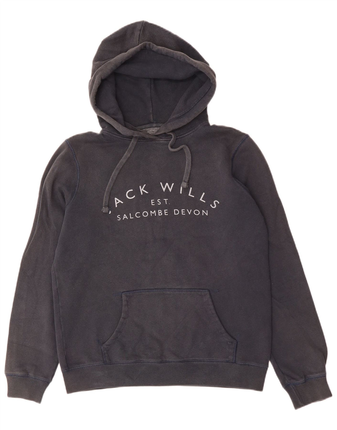 Jumper feminino com capuz grande Jack Wills Reino Unido 10 pequeno azul marinho