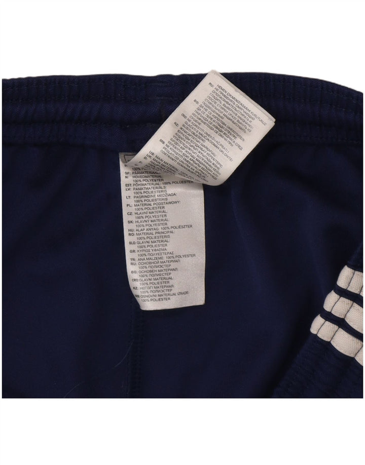Shorts esportivos masculinos Adidas Climalite grandes poliéster azul marinho