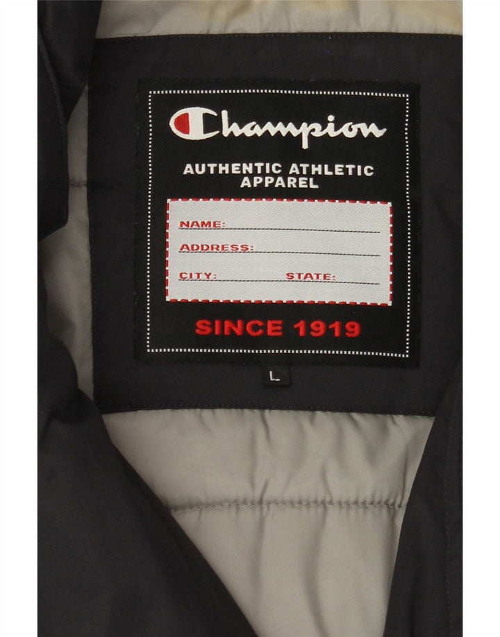 Jaqueta masculina acolchoada CHAMPION UK 40 grande poliamida preta